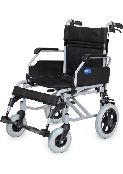 Transfer Tekerlekli Sandalye Silver | 50 cm Oturum, Alüminyum Gövde, Katlanabilir Sırtlı DM-337 fırsatları