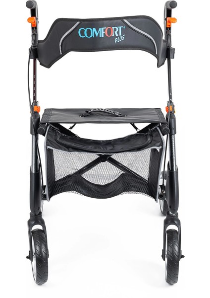 Rolatör Yürüteç | Karbon Desenli Alüminyum Gövde, 7'' Pvc Tekerlekli, Katlanabilir ve Frenli DY049147L fiyatları