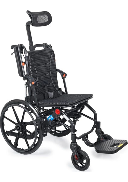 Tekerlekli Sandalye | Yatarlı Sırtlık, Amortisörlü 20" Teker, 46 cm Oturma Genişliği KY9006LG-20