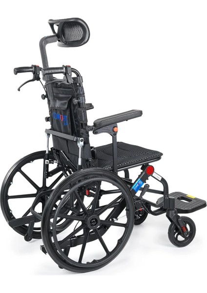 Tekerlekli Sandalye | Yatarlı Sırtlık, Amortisörlü 20" Teker, 46 cm Oturma Genişliği KY9006LG-20 modelleri