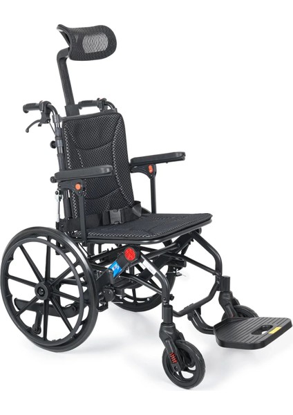 Tekerlekli Sandalye | Yatarlı Sırtlık, Amortisörlü 20" Teker, 46 cm Oturma Genişliği KY9006LG-20 fırsatları