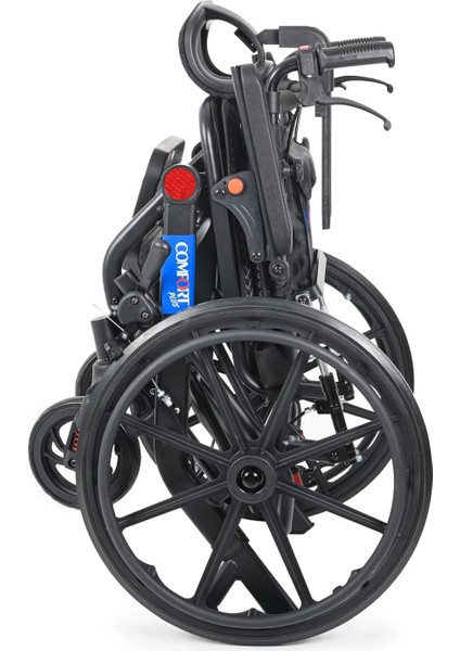 Tekerlekli Sandalye | Yatarlı Sırtlık, Amortisörlü 20" Teker, 46 cm Oturma Genişliği KY9006LG-20