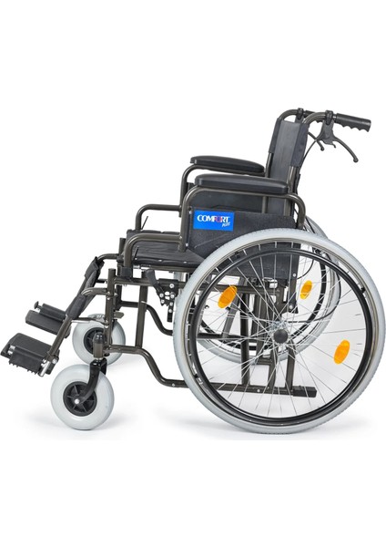 Tekerlekli Sandalye Titanyum | 55 cm Geniş Oturum, Çift Makaslı Çelik Gövde, DM-312 indirimleri