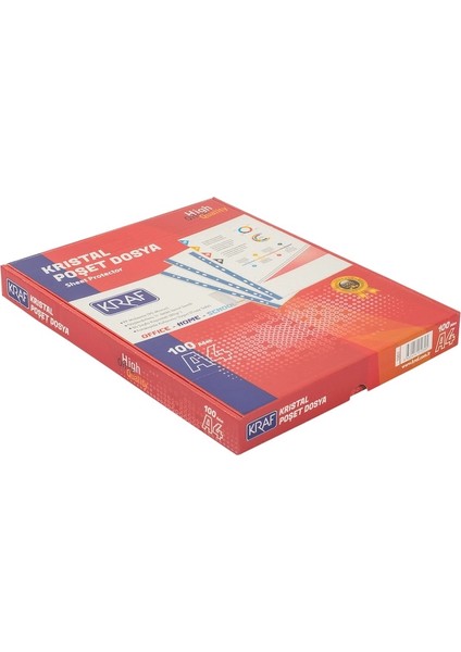 Kristal Poşet Dosya A4 100'LÜ Paket