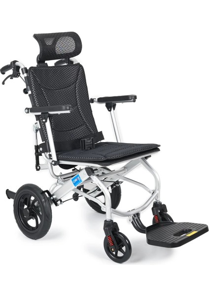 Tekerlekli Sandalye | Yatarlı Sırtlık, 46 cm Oturma Genişliği, Amortisörlü Alüminyum Gövde KY9006LG-12