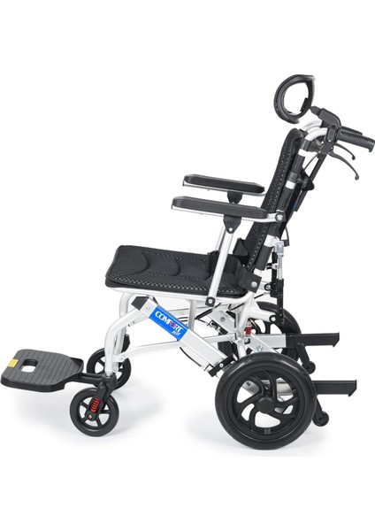 Tekerlekli Sandalye | Yatarlı Sırtlık, 46 cm Oturma Genişliği, Amortisörlü Alüminyum Gövde KY9006LG-12 fırsatları