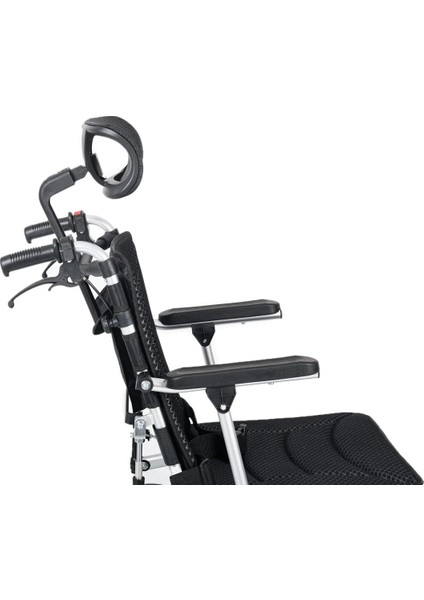 Tekerlekli Sandalye | Yatarlı Sırtlık, 46 cm Oturma Genişliği, Amortisörlü Alüminyum Gövde KY9006LG-12