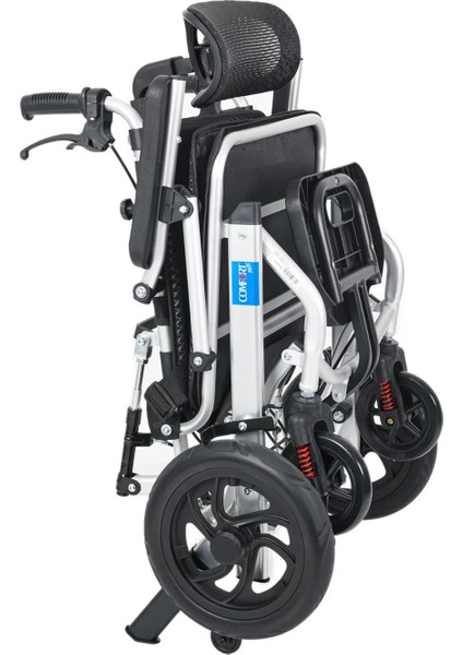 Tekerlekli Sandalye | Yatarlı Sırtlık, 46 cm Oturma Genişliği, Amortisörlü Alüminyum Gövde KY9006LG-12