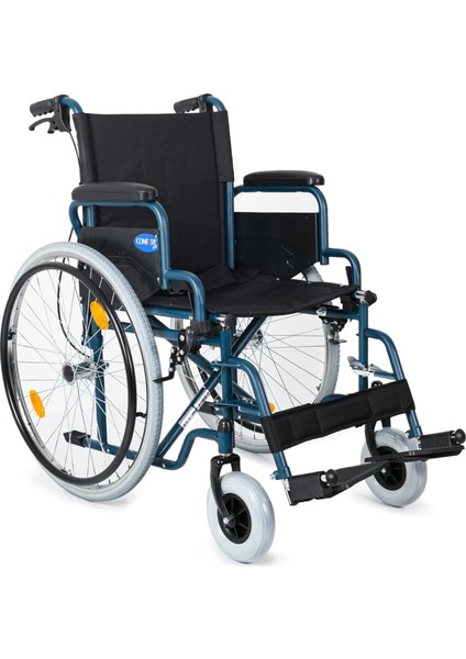Tekerlekli Sandalye | 45 cm Oturum Genişliği, Refakatçi Frenli, Çelik Gövde DM-312