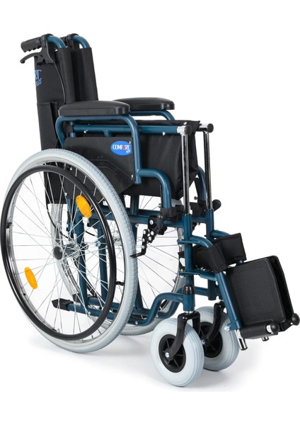 Tekerlekli Sandalye | 45 cm Oturum Genişliği, Refakatçi Frenli, Çelik Gövde DM-312