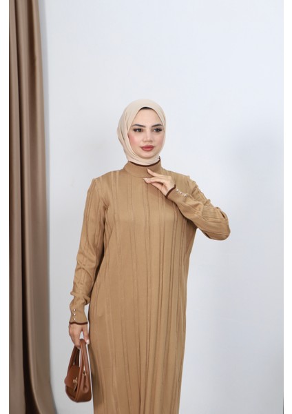 Saç Örgülü Merserize Elbise modelleri