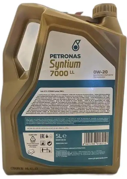 Syntium 7000 Ll 0W 20 Ileri Tam Sentetik Motor Yağı Bmw Onaylı fiyatları