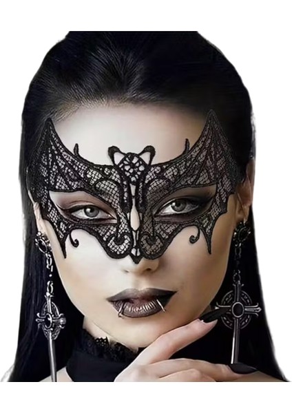 Kadın & Erkek Halloween Dantel Maske – Siyah Venedik Tarzı Maske Balosu Göz Maskesi, Kostüm ve Parti Aksesuarı fiyatları