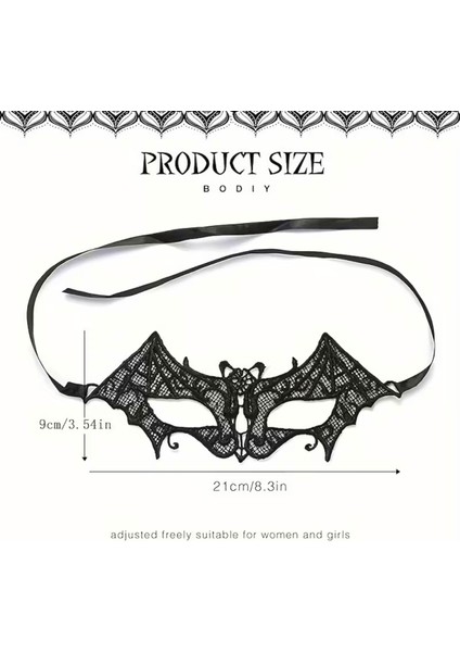 Kadın & Erkek Halloween Dantel Maske – Siyah Venedik Tarzı Maske Balosu Göz Maskesi, Kostüm ve Parti Aksesuarı modelleri
