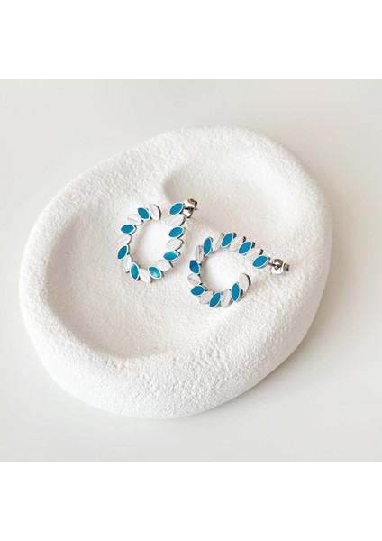 Flete Blu Çelik Küpe