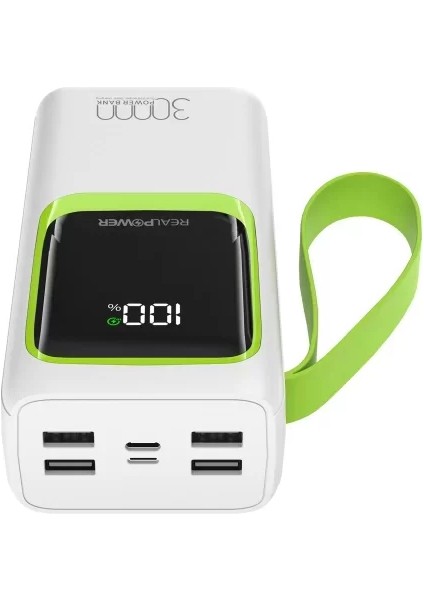 30000MAH 22.5W Taşınabilir Ledli Beyaz Powerbank Rp-Pbc3 fiyatları