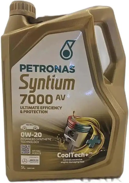 Syntium 7000 Av 0W 20 5 L. Ileri Tam Sentetik Motor Yağı Volkswagen - Porsche Onaylı
