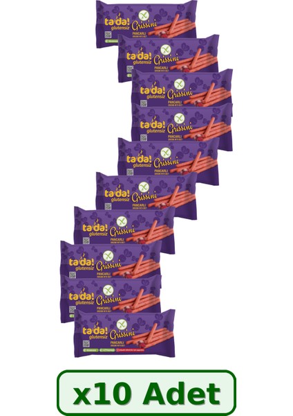 Glutensiz Pancarlı Grissini 75 gr x 10 Adet