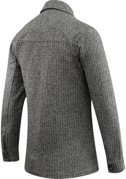 Erkek Kışlık Kumaş Hırka Çizgili Desenli Klasik Kalıp - 5234G fırsatları