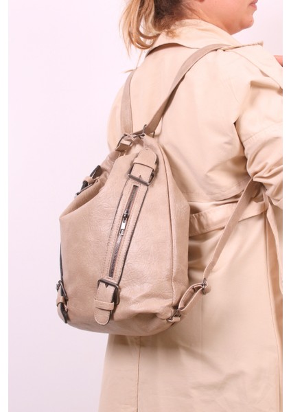 Büyük Boy Yumuşak Deri Çok Fonksiyonel Kadın Sırt ve Omuz Çantası - Şık ve Pratik Tasarım fırsatları