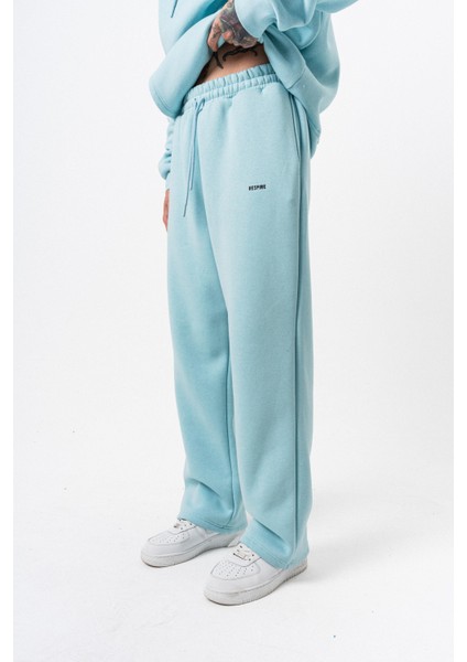 Erkek Respire Yazı Detaylı Basic Baggy Eşofman Altı Bebe Mavi fiyatları