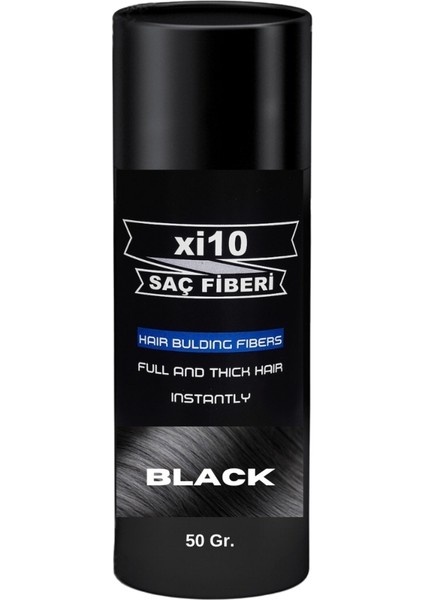 Xı10 Dolgunlaştırıcı Saç Tozu Topik Siyah 2 Adet X 50 Gr