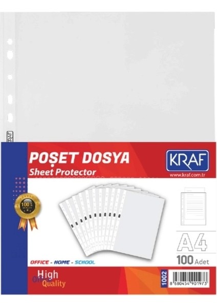 Xl Poşet Dosya A4 100'LÜ Paket