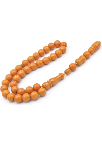 Hakkı Usta Imzalı Şenalp Model Küre Kesim Çubuk Sıkma Kehribar Tesbih 005 fiyatları