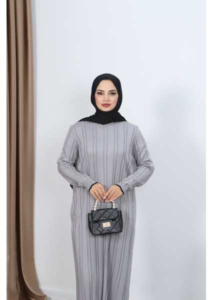 Saç Örgülü Merserize Elbise modelleri