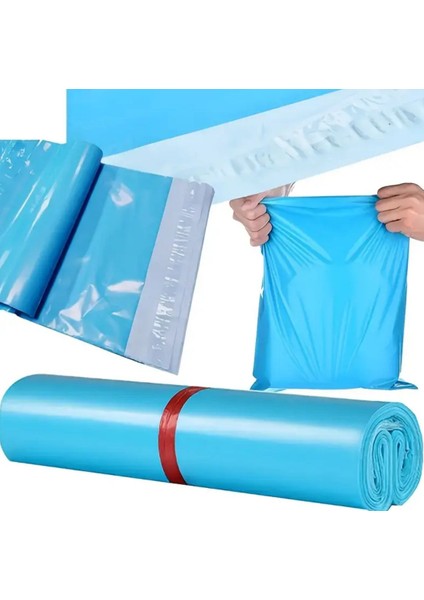 Kargo Poşeti, E Ticaret Poşeti, Paketleme Poşeti, Cepsiz Kargo Poşeti, Mavi 17X30 (100 Adet)