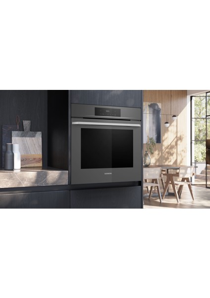 Antrasit Gri Ankastre Set (HJ852GYN0T Kendini Temizleyen Fırın EO7C8PP30O Ocak LC66KPJ70T