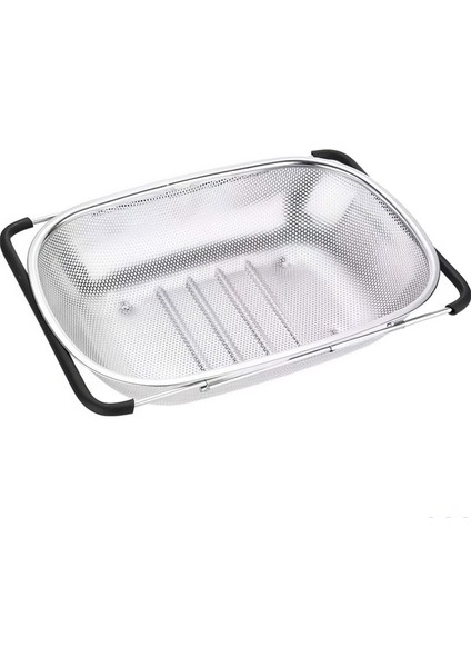 Çelik Mutfak Sebze Bakla Pirinç Meyve Yıkama Süzgeci MT114