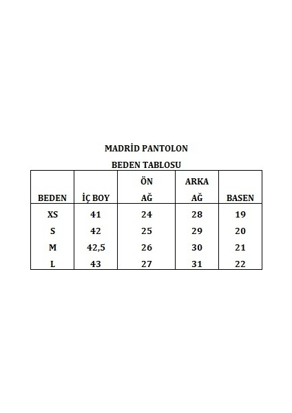 Madrid Streç Yandan Fermuarlı Siyah Kapri Pantolon