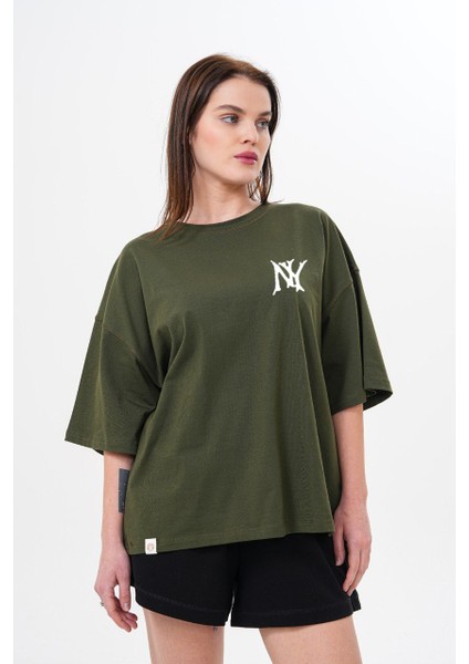 - Kadın Mlb New York Baskılı T-Shirt Siyah modelleri