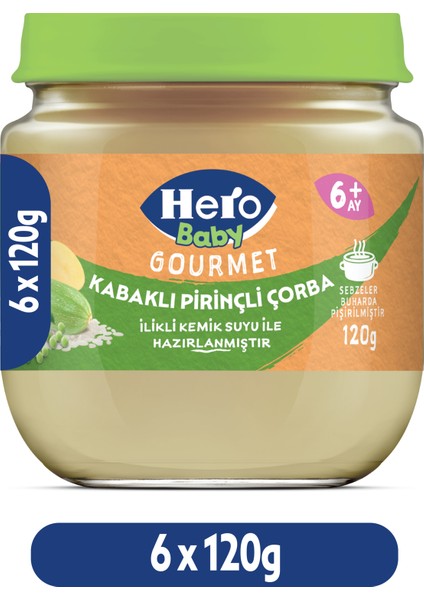 Gourmet Kabaklı Pirinçli Kavanoz Mama 120G X6