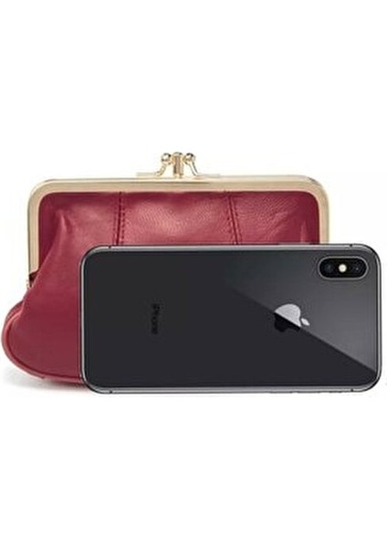 Hakiki Deri Kırmızı Kadın Cüzdanı modelleri