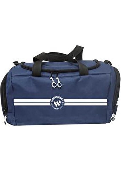 Bags Lacivert Omuz Askılı Büyük Boy Kadın Spor ve Seyahat Çantası Su Geçirmez Kumaş