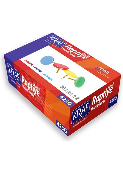 Renkli Raptiye 30'lu Paket
