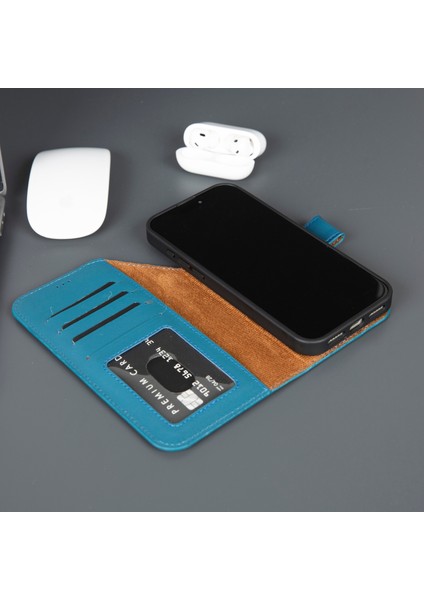 Casper iPhone 17 Pro Hakiki Deri Manyetik Cüzdan Kılıfı – Toronata