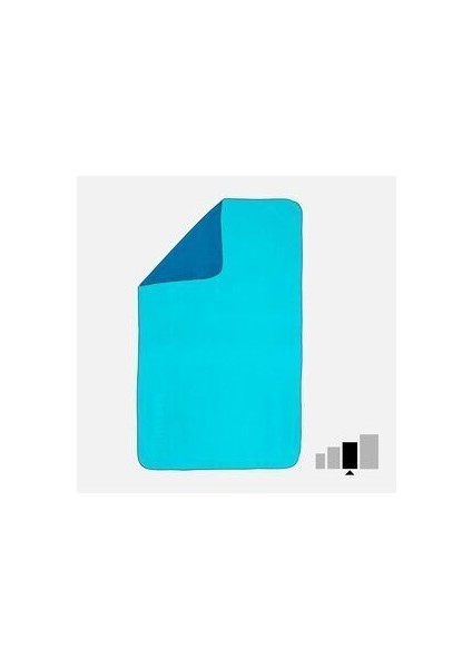 Nabaiji Çift Taraflı Mikrofiber Havlu - L Boy - Mavi / Yeşil - 80 x 130 cm indirimleri