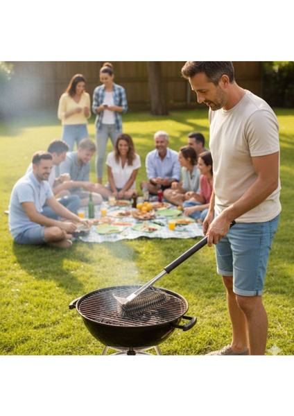Buffer® Mangal Izgara Temizleme Fırçası – Paslanmaz Çelik Telli, Uzun Saplı Grill Temizlik Aparatı Mangal Temizlik Fırçası modelleri