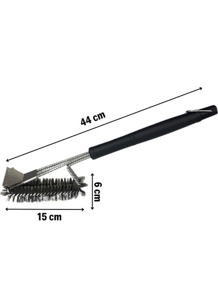 Buffer® Mangal Izgara Temizleme Fırçası – Paslanmaz Çelik Telli, Uzun Saplı Grill Temizlik Aparatı Mangal Temizlik Fırçası fırsatları