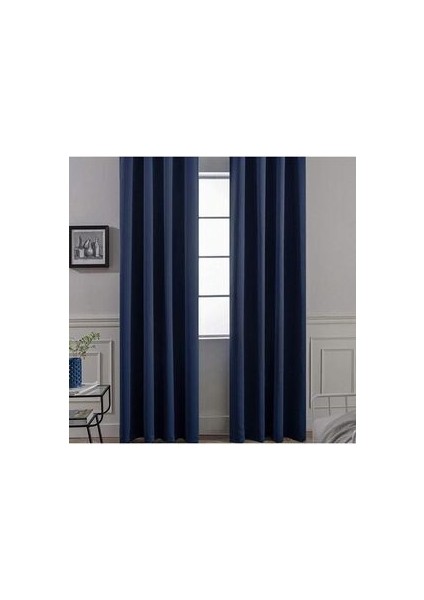 Lacivert Blackout Karartma Fon Perde