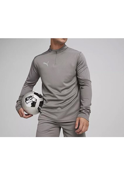 Teamfinal Training 1/4 Zip Erkek Futbol Antrenman Uzun Kollu Üst 65855113 Gri modelleri