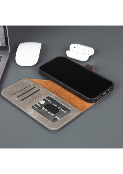 Casper iPhone 17 Pro Hakiki Deri Manyetik Cüzdan Kılıfı – Toronata