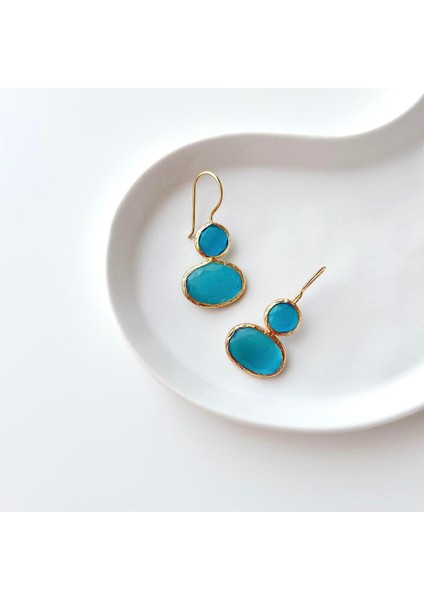 Kyanit Doğal Taş Küpe