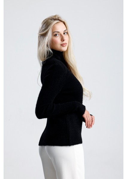 Balıkçı Yaka Sakallı Triko Kazak