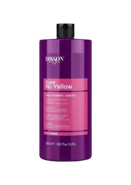 Dikso Prime Super No Yellow Sarı Açılmış ve Gri Saç Şampuan 1000 ml
