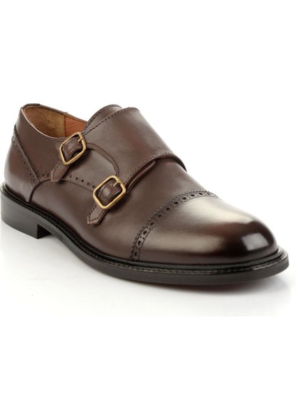 Kahve Hakiki Deri Erkek Klasik Ayakkabı E01580785403 fiyatları