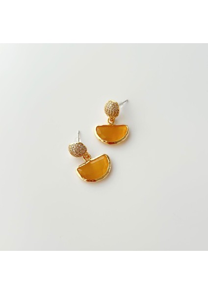 Swan Doğal Taş Küpe